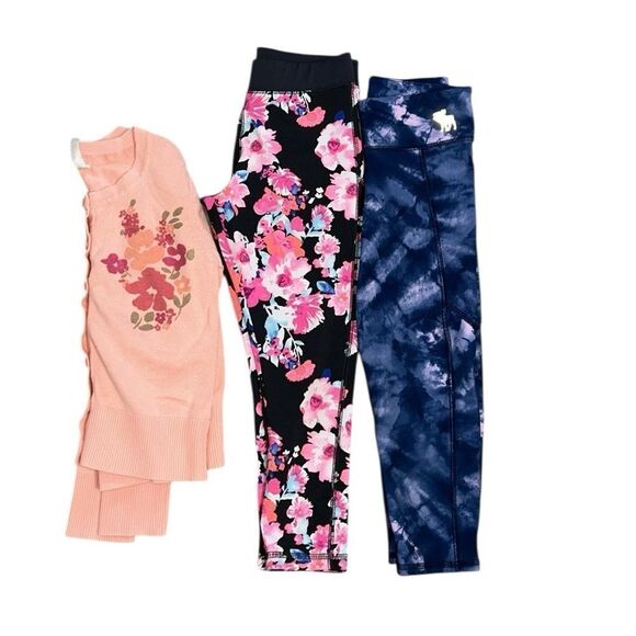 Girls Leggings Bundle Oshkosh,Cherokee,Abercrombie and Fitch(Size 7/8) - Picture 1 of 5